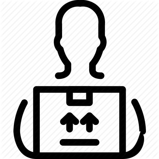 Delivery, Door, Postman Icon