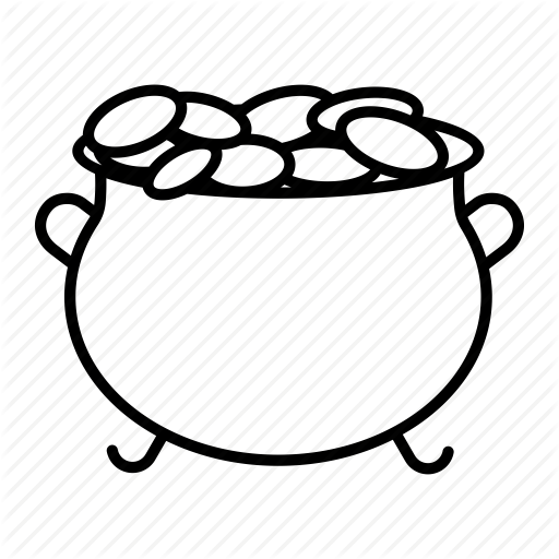 Golden, Pot, Pot Of Gold, Rich, Saint Patrick, St Patricks Day Icon