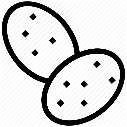 Healthy Food, Potato Chips, Potatoes, Vegetable Icon