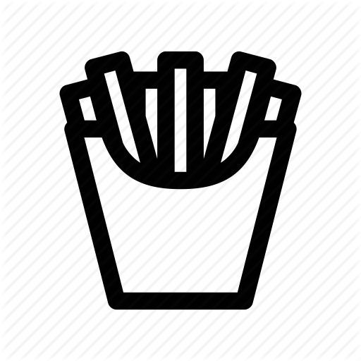 Burger, French, Fried, Fries, Potato Icon