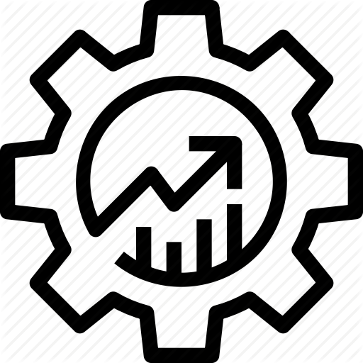 Arrow, Business, Gear, Management, Potential, Process, Vision Icon