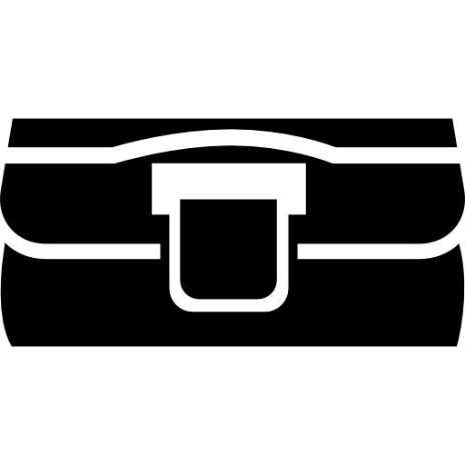 Pouch Bag With Buckle Icons Free Download