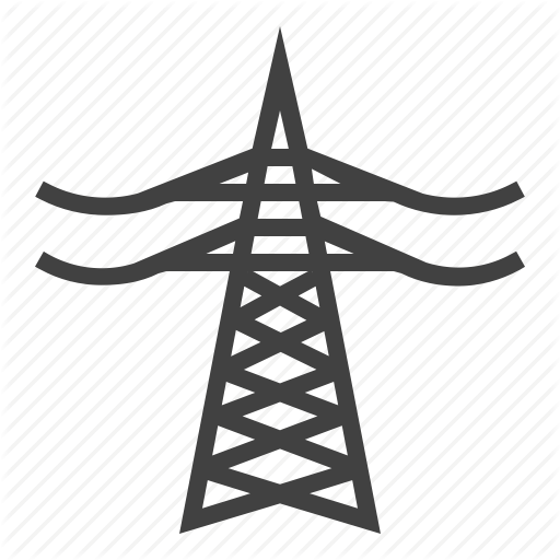 Electricity, Line, Power, Tower Icon