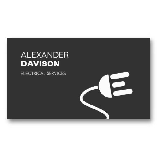 Electrician Logo Modern Business Card I Business