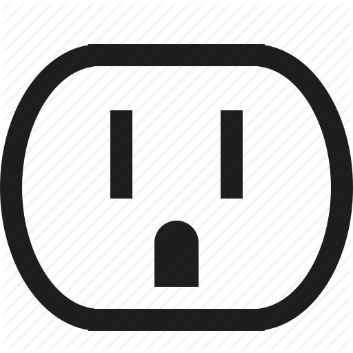Connector, Power, Us Icon