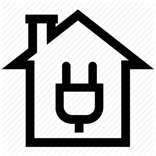 Building, Electric, Energy, Home, House, Plug, Power Station Icon
