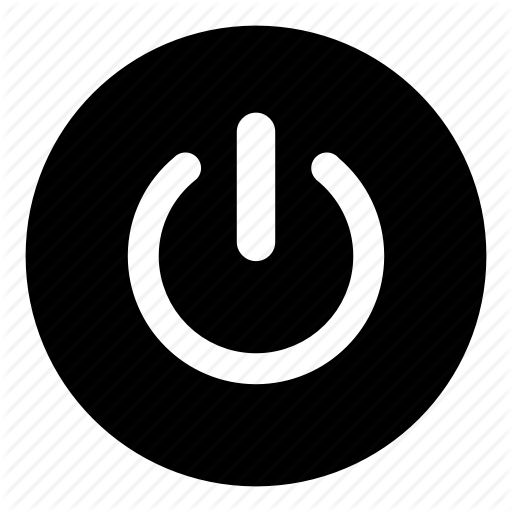 Boot Up, Off, On, Power, Power Down, Power Up, Switch Icon