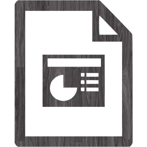 Black Wood Powerpoint Icon