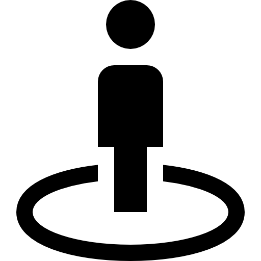 Map Marker With A Person Shape