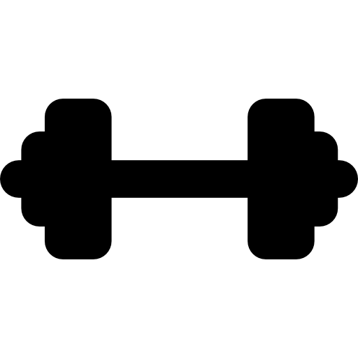 Weight Silhouette For Medical Sport Practice Icons Free Download