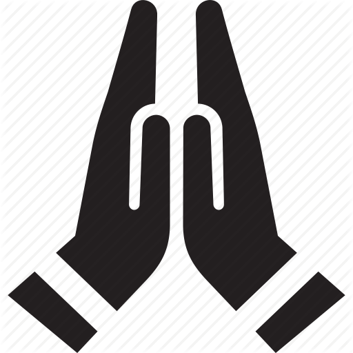 Facebook Icon Praying Hands Symbol