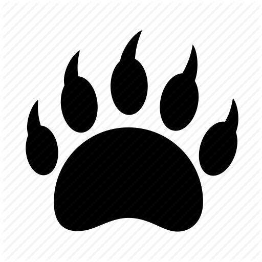 Animal, Bear, Camping, Danger, Footprint, Predator, Wild Icon