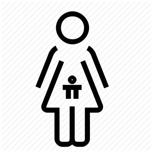 Mother, Pregnant, Woman Icon