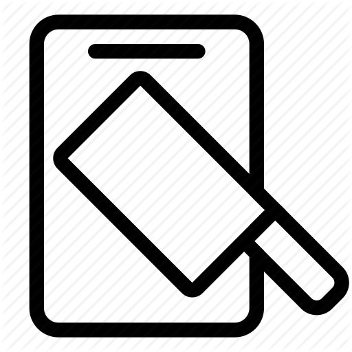 Board, Cook, Cutting, Kitchen, Knife, Preparation Icon