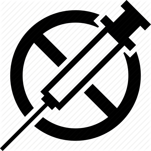 Injection, No, Vaccine Icon