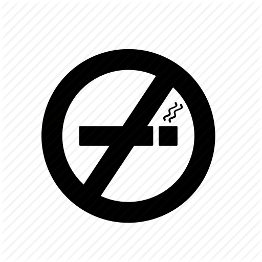 Cigarette, Impossible, No, Prevention, Smoking Icon