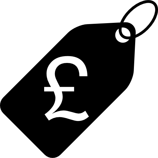 British Pound Price Tag Icons Free Download