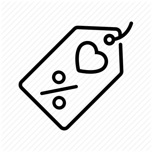 Discount, Heart, Label, Love, Price, Sale, Tag Icon