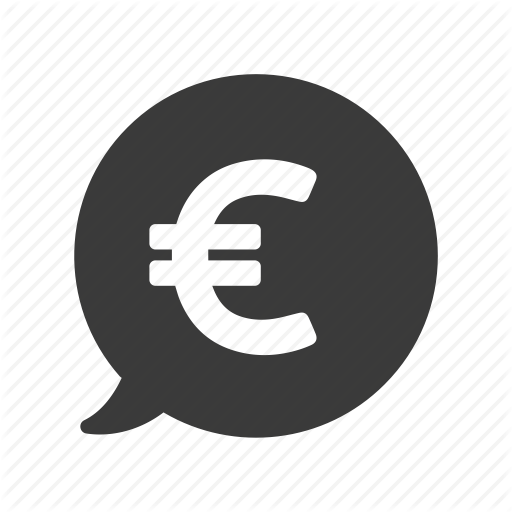 Bubble, Currency, Euro, Finance, Money, Price Icon