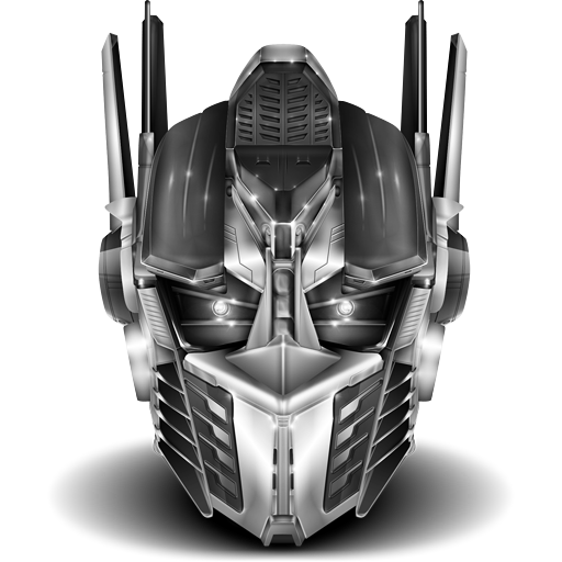 Optimus Prime Helmet Grey Icon