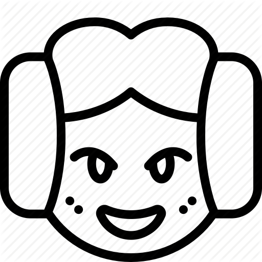 Emojis, Emotion, Face, Leia, Princess, Smiley Icon