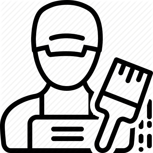 Painter, Painting, Wall Icon