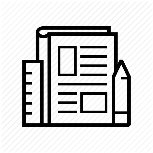 Design, Editorial, Journal, Magazine, Media, Print, Printing Icon