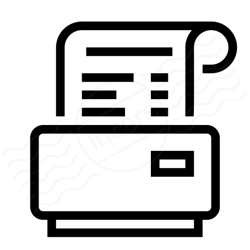 Iconexperience I Collection Receipt Printer Icon
