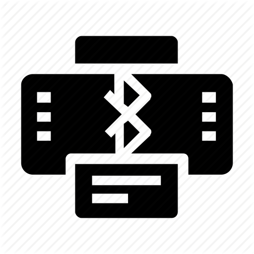 Bluetooth, Printer Icon