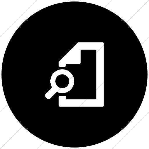 Flat Circle White On Black Foundation