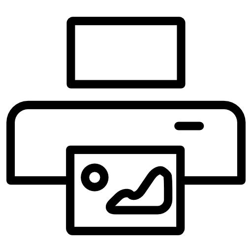 Printed, Print, Office, Paper, Printing, Machine, Technology Icon