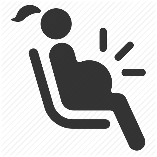 Mom, Pregnancy, Pregnant, Priority, Public Transportation, Seat Icon