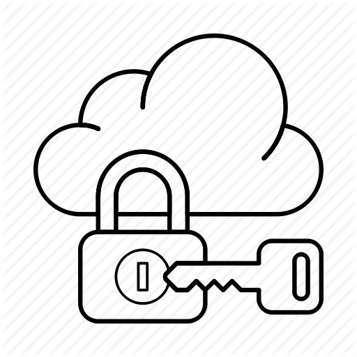 Cloud, Key, Lock, Private Cloud, Protection, Secure, Service Icon