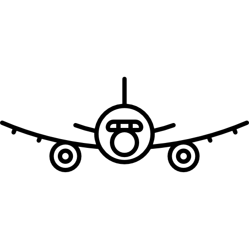 Plane Front View Icons Free Download