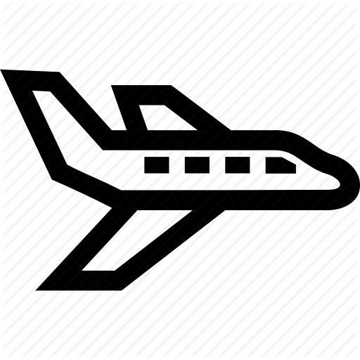 Airplane, Jet, Plane, Private Icon