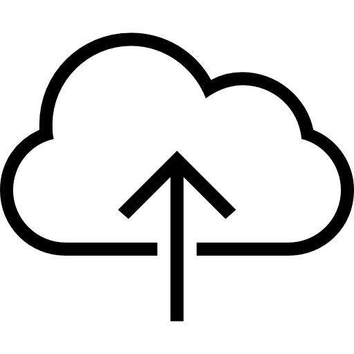 Upload To The Cloud Stroke Interface Symbol Icons Free Download