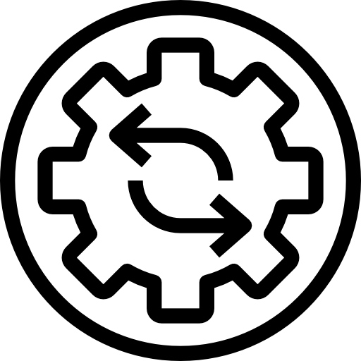 Process Flat Black Icon