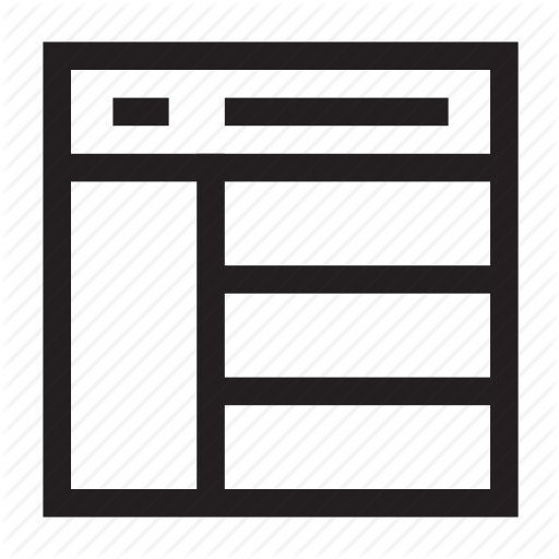 Catalog, Css, Html, Screen, Section, Sidebar, Wireframe Icon