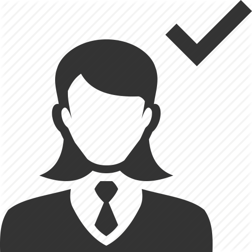 Woman Manager Icon Images