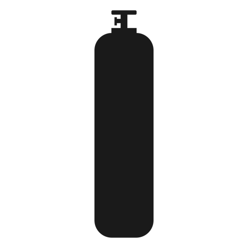 High Pressure Gas Bottle Silhouette