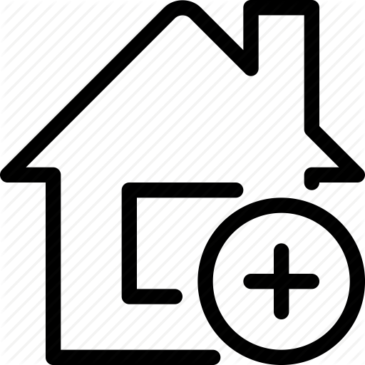 Add, Building, House, Plus, Property Icon