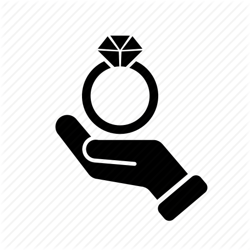 Diamond, Hand, Jewellery, Marriage, Proposal, Ring, Wedding Icon