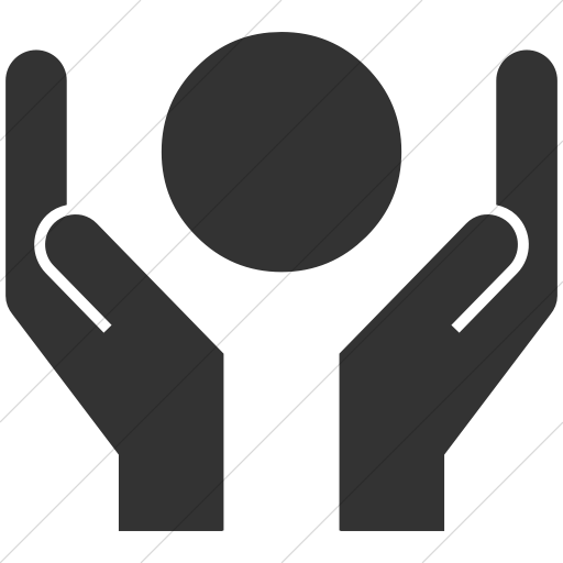 Simple Dark Gray Ocha Humanitarians Cluster Protection Icon