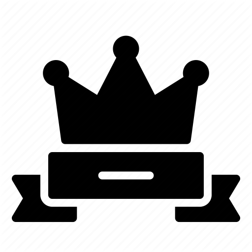Crown, Game, King, Ribbon, Title, Winner Icon