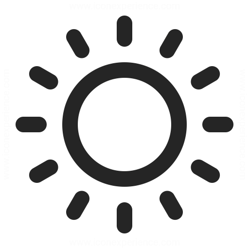 Sun Icon Iconexperience