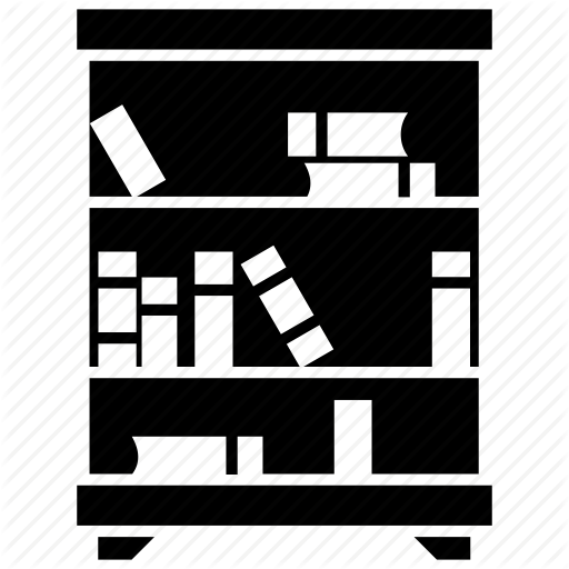 Bookcase, Bookshelf, Education, Library, Public Library, Study Icon