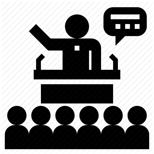 Campaign, Election, Presentation, Public, Speaking Icon