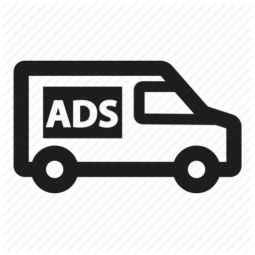 Advertisement, Advertising, Bus, Public Transport Icon