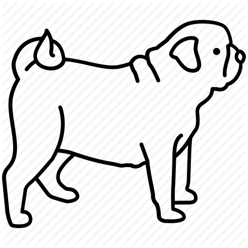 Bulldog, Canine, Dog, House, Pet, Pug Icon