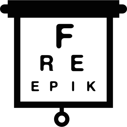 Snellen Chart Pull Down Icons Free Download